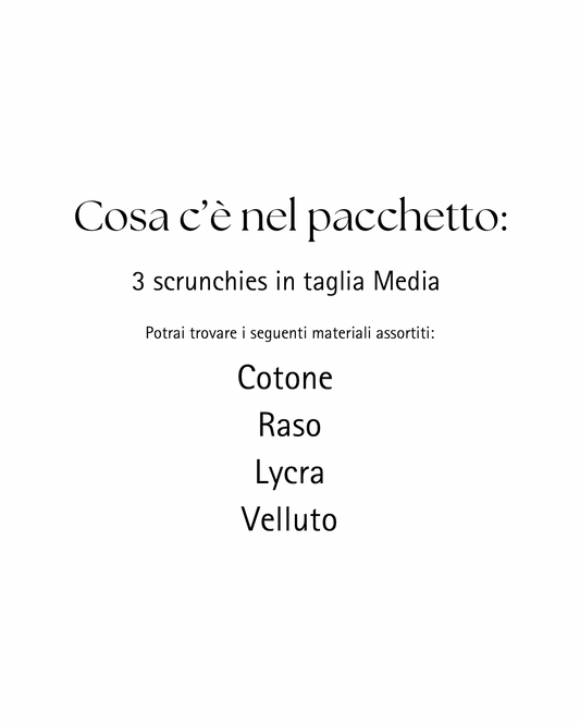 Mystery 3-pack scrunchie taglia Medium