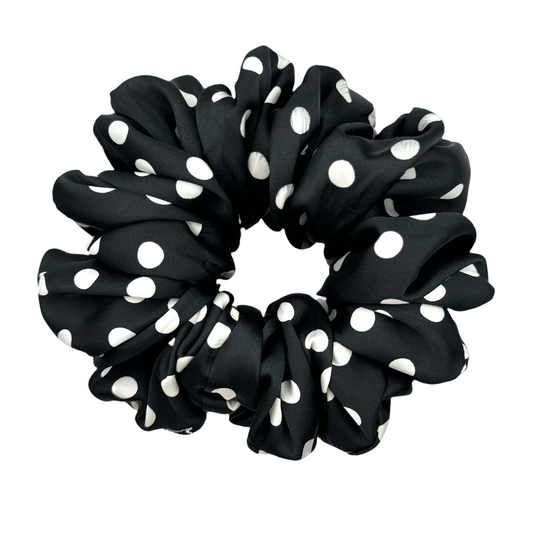 Scrunchie Black Ladybug Medium