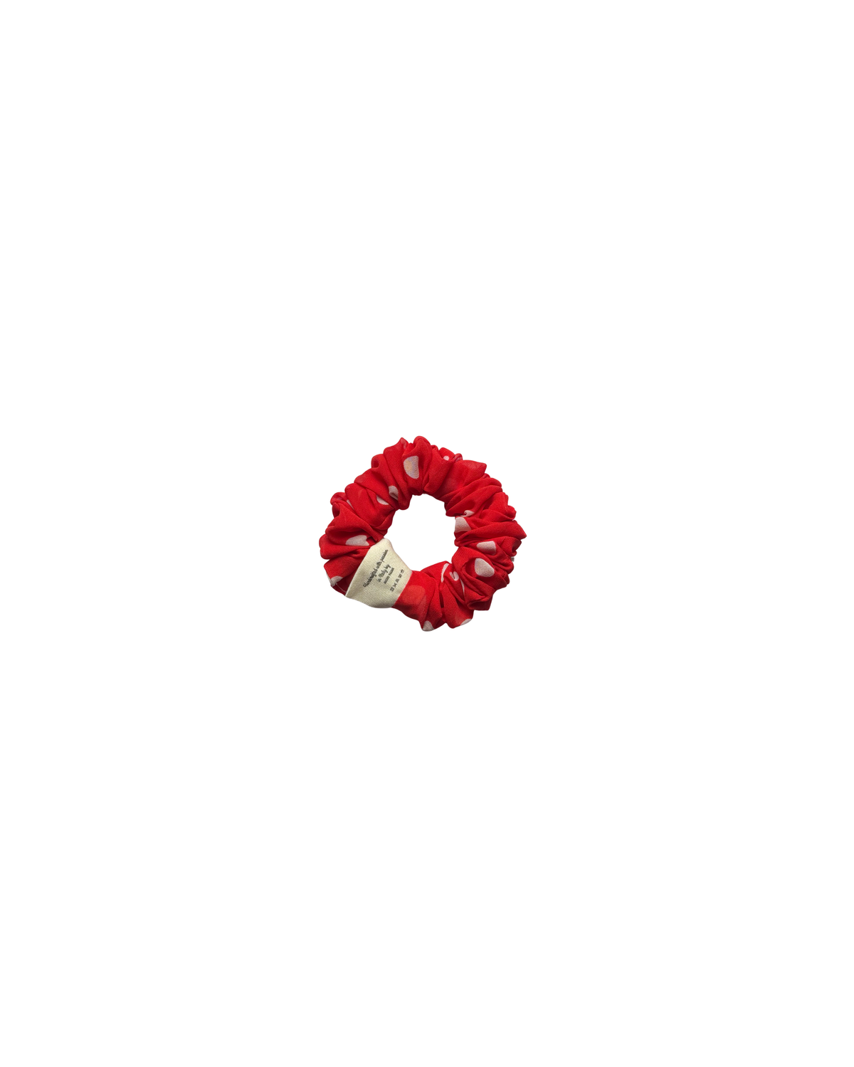 Colette — Scrunchie rosso a pois