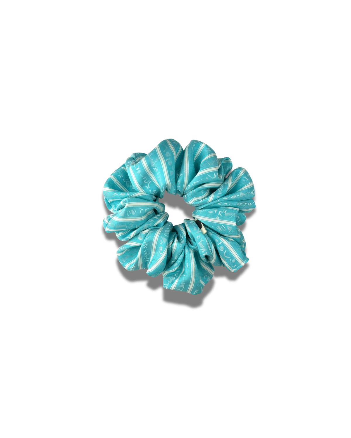 Celeste — Scrunchie turchese fantasia