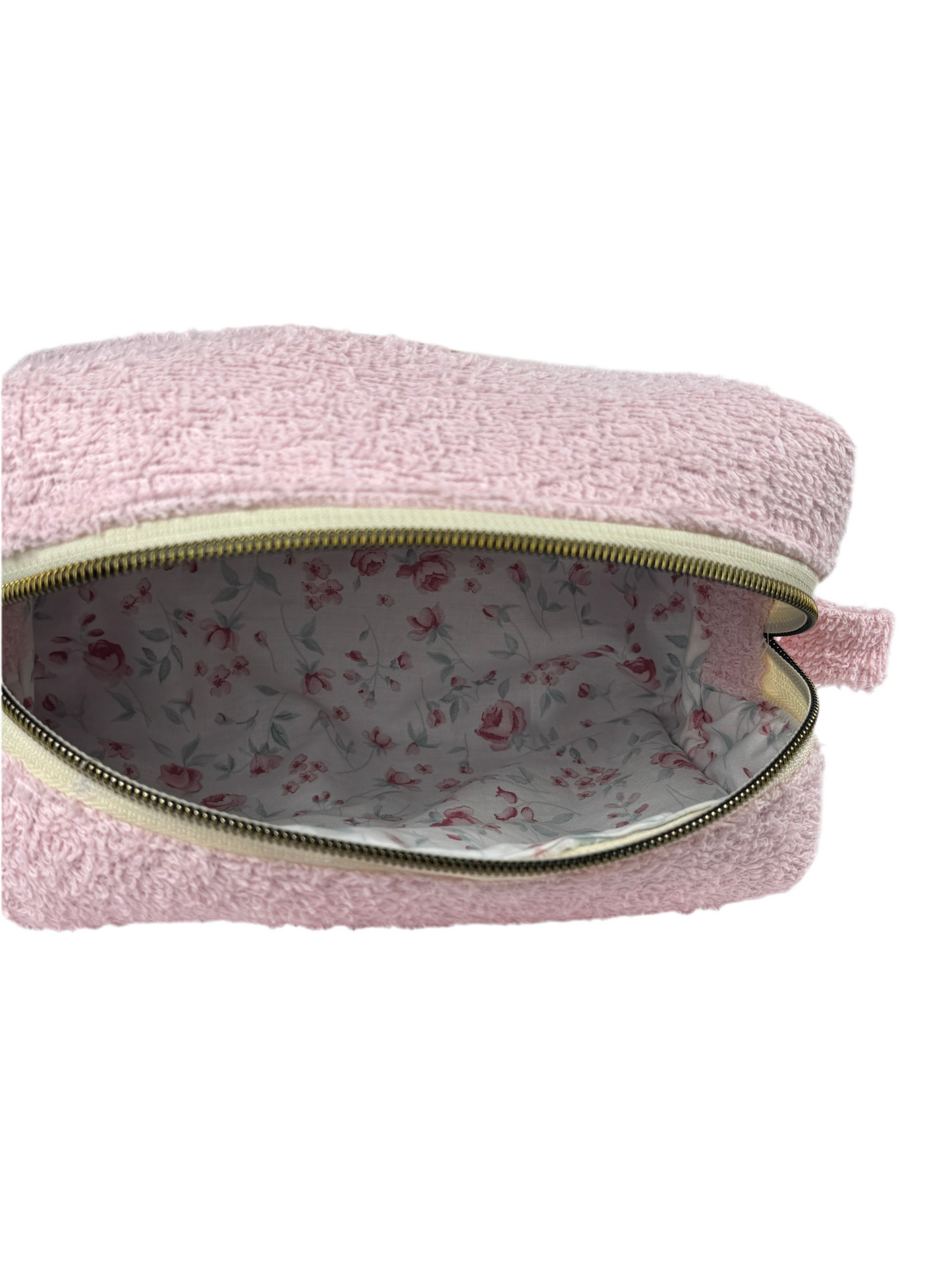 Beauty-case artigianale in spugna e cotone | Collezione Pima