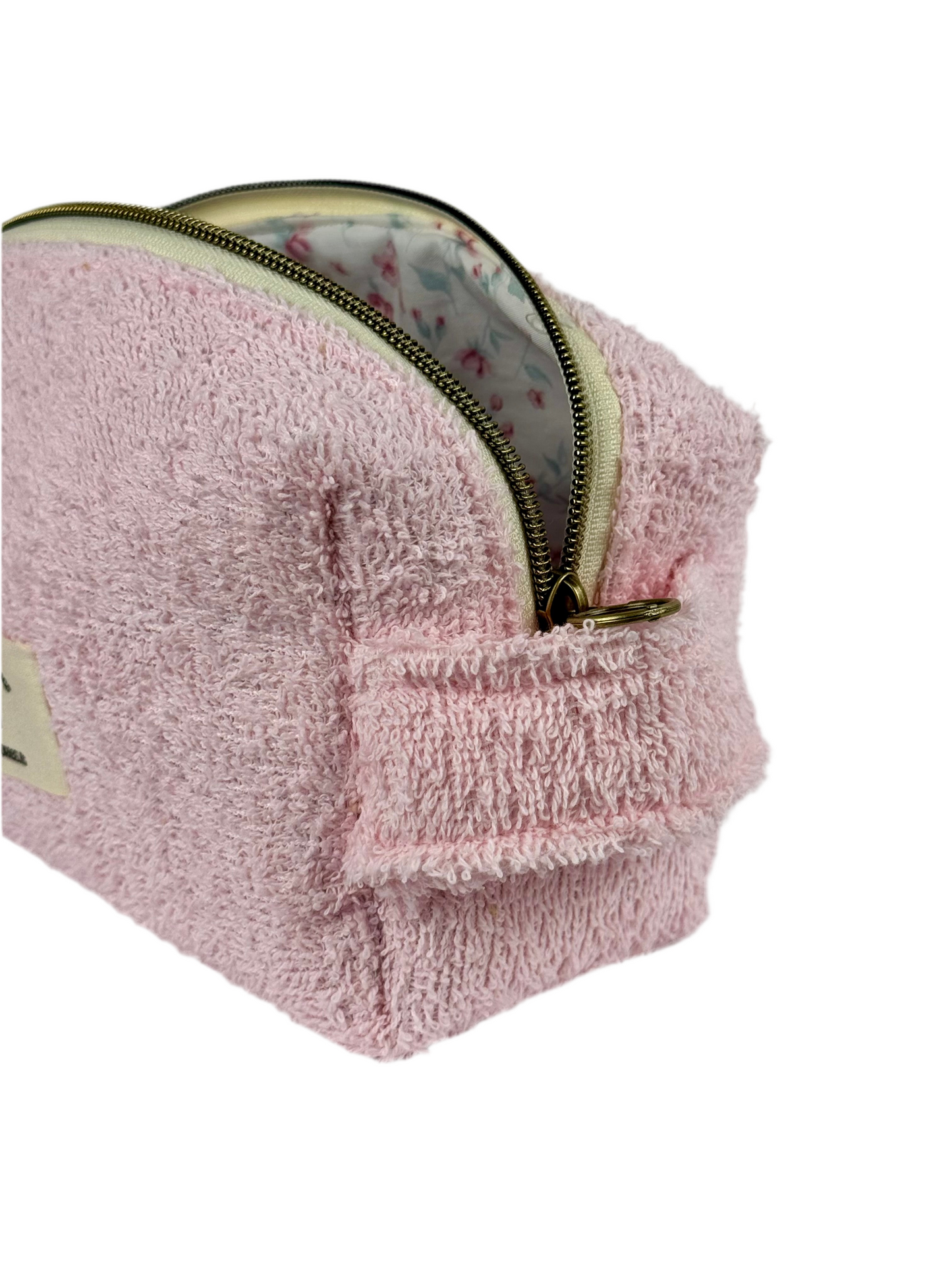 Beauty-case artigianale in spugna e cotone | Collezione Pima