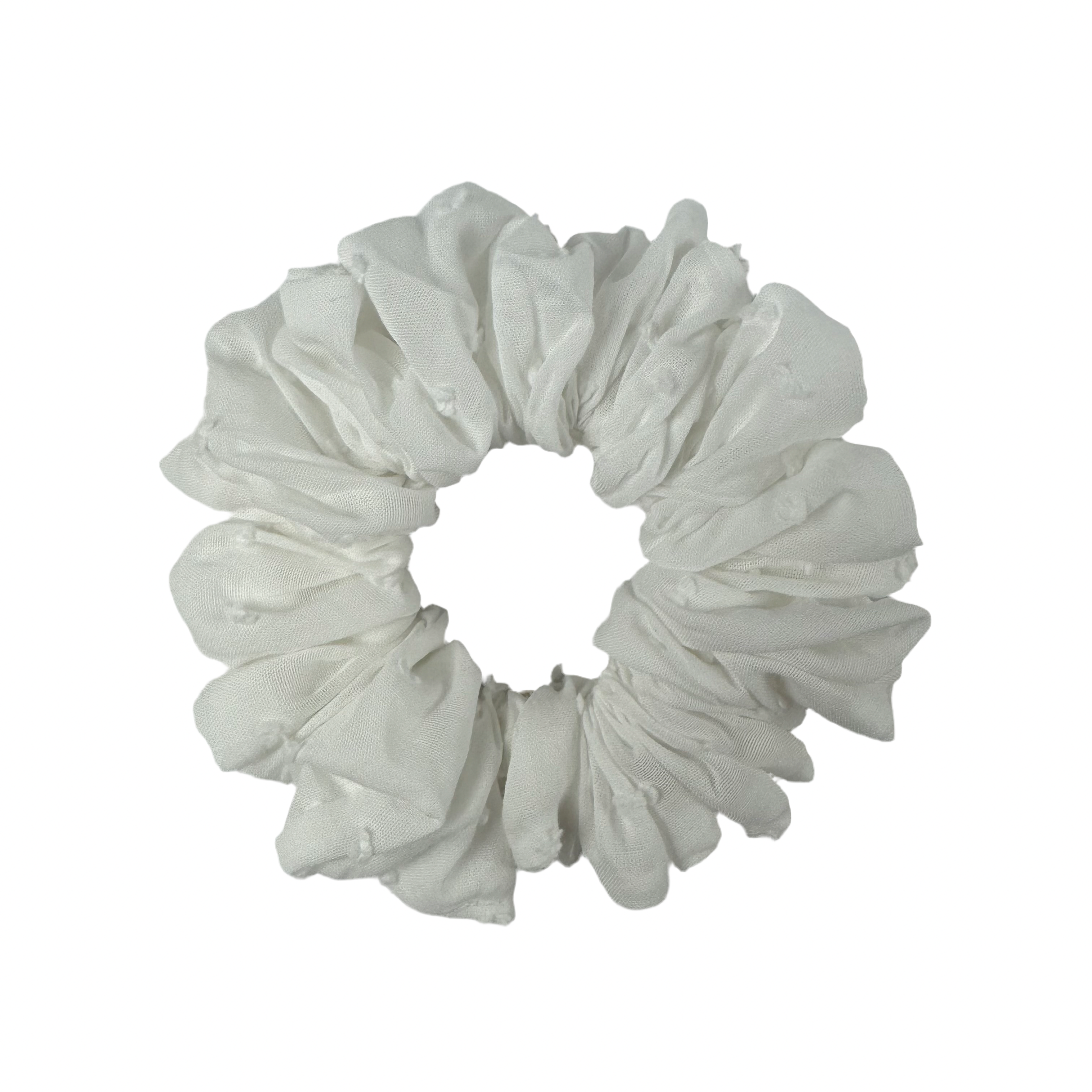 Scrunchie White Lima Medium